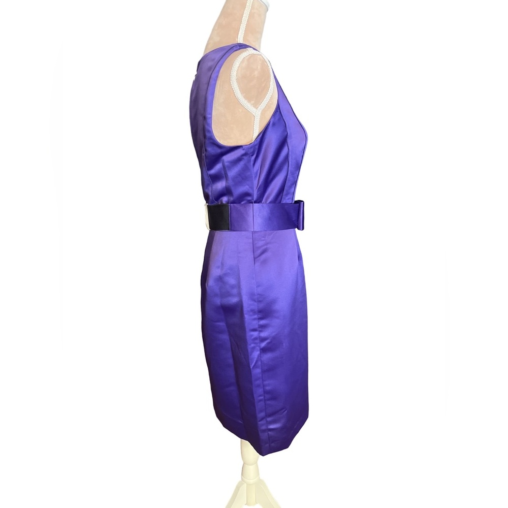 Nue by Shani sold at Nordstrom NWT Plum Cocktail Dress with Bow Detail Size 10 - Picture 3 of 13